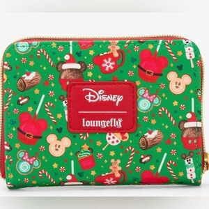 Loungefly Disney Holiday Green Wallet